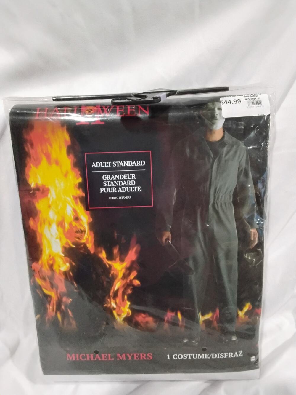 Halloween II Michael Myers Adult Costume #890 Jumpsuit Mask Standard NEW Sealed